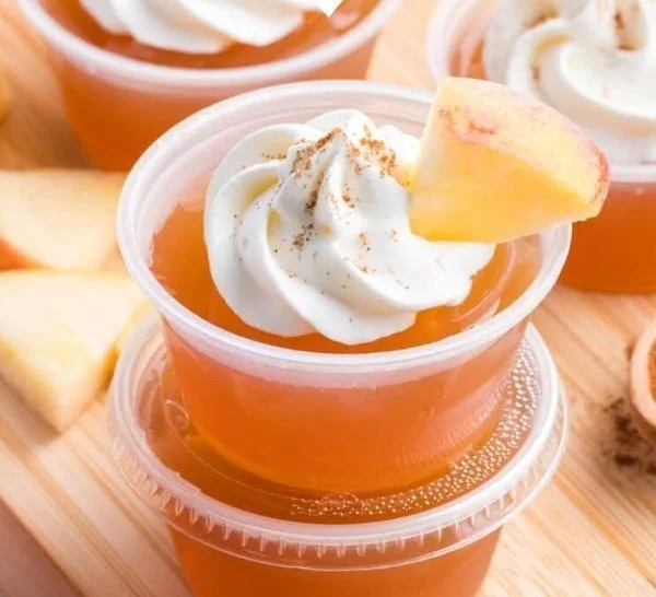 Delicious Apple Pie Jello Shots served in festive cups