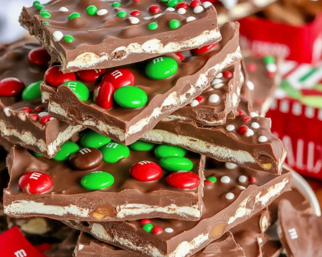 Delicious Christmas Crack - Saltine cracker toffee layered with chocolate and caramel.