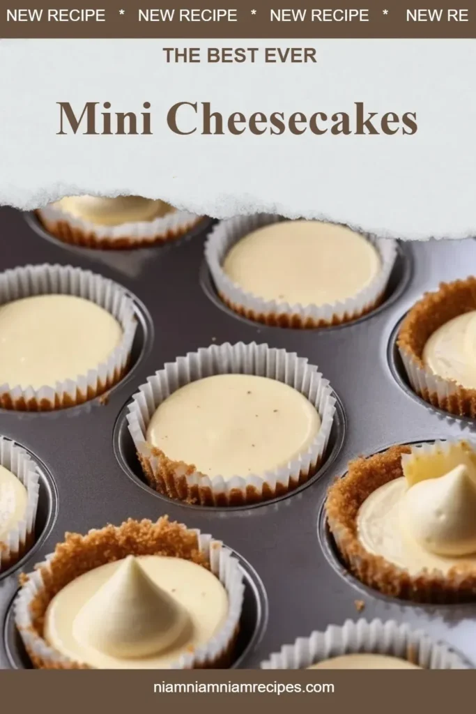Delicious mini cheesecakes topped with berries