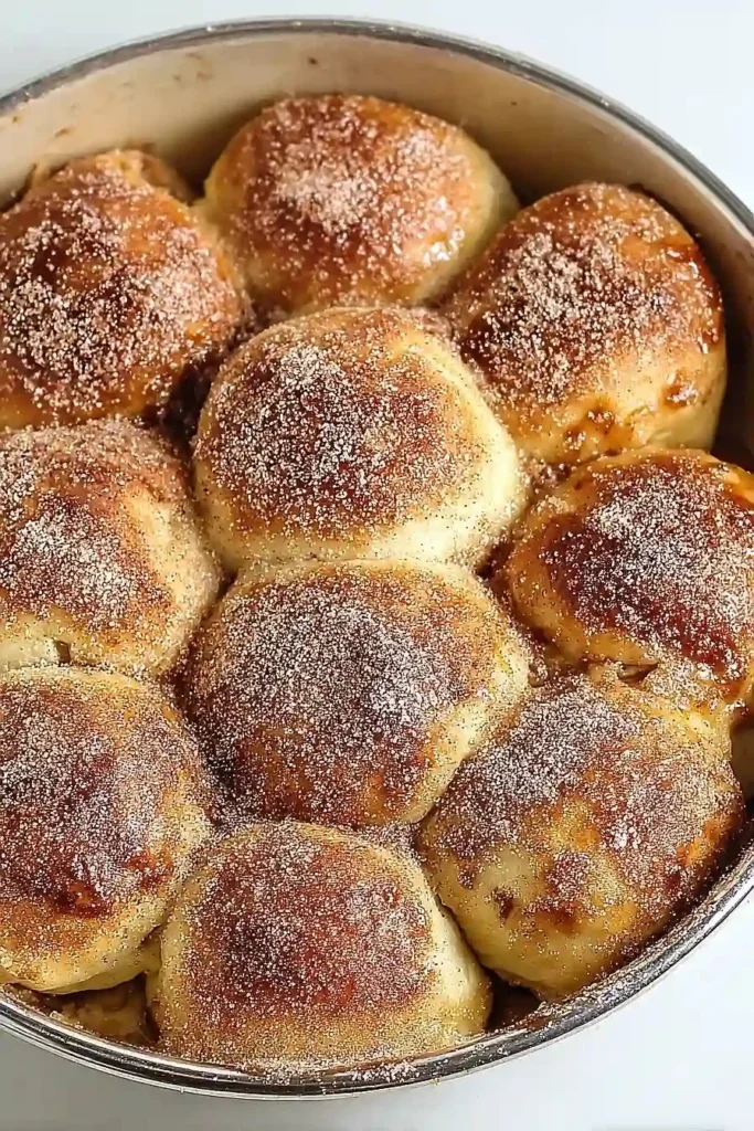 Mouthwatering caramel apple pie bombs served on a plate