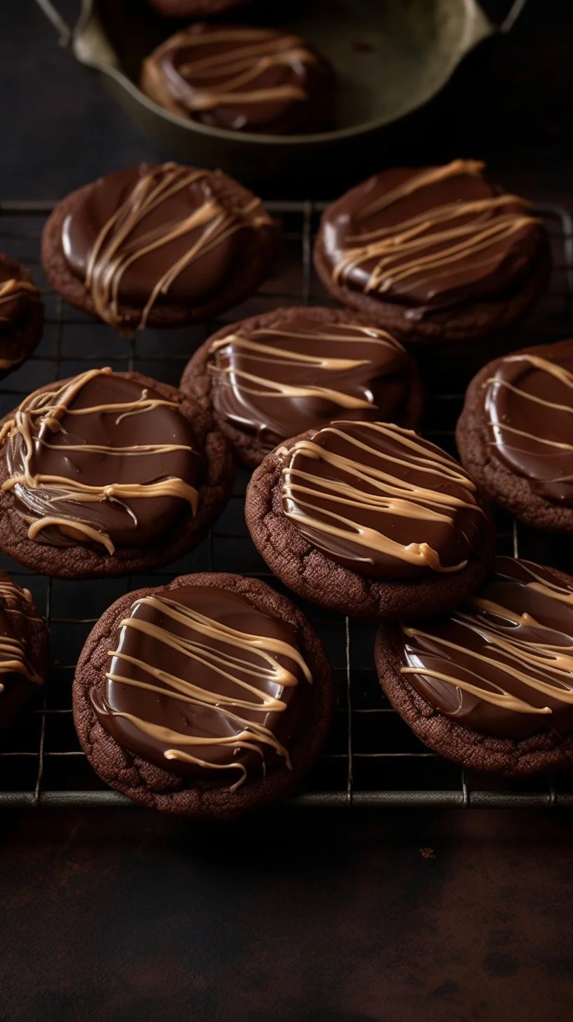 Delicious homemade Buckeye Cookies featuring chocolate and peanut butter.