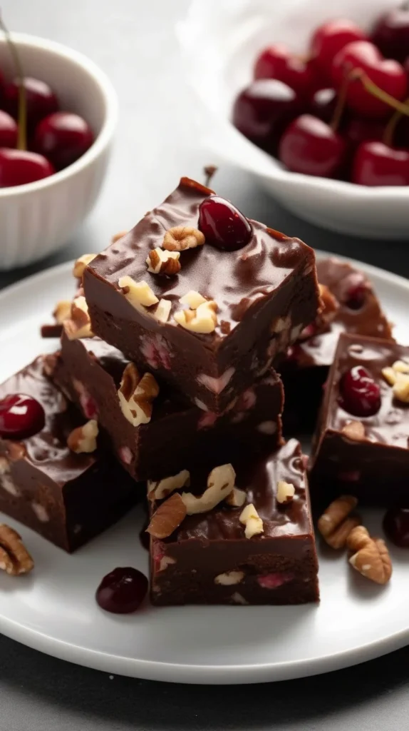 Delicious Cherry Fantasy Fudge with rich cherry flavor and creamy texture