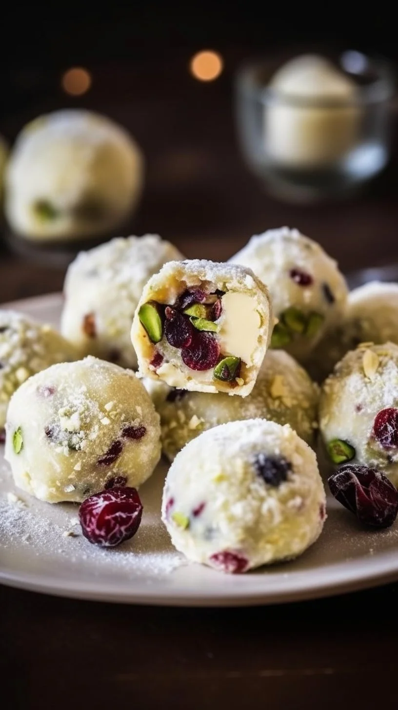 Delicious homemade Chocolate Coconut Balls rolled in shredded coconut.