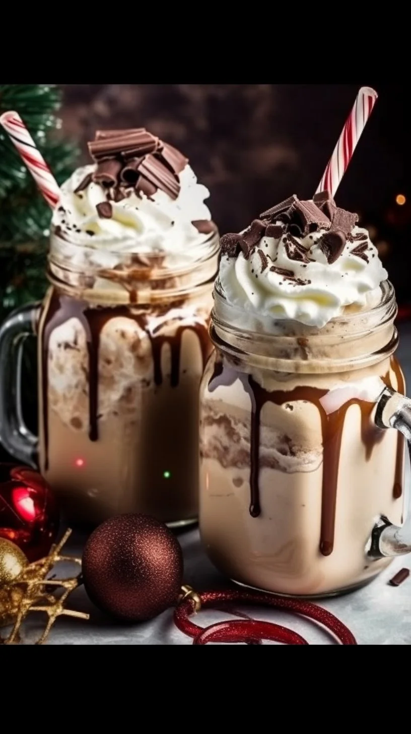 Image of a Dirty Snowman cocktail with whipped cream and cinnamon garnish.