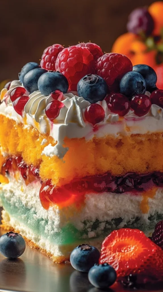 Heaven on Earth Cake with fluffy layers and delicious toppings