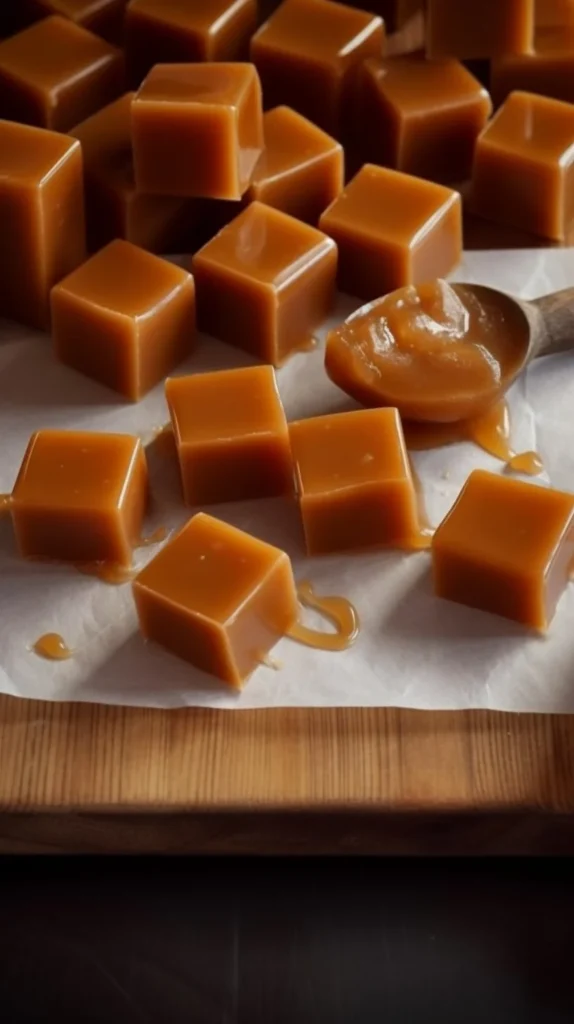 Delicious homemade caramels made with rich, buttery ingredients