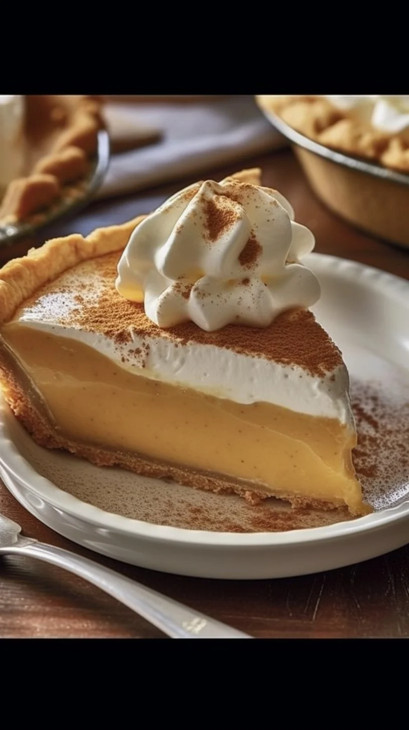 Delicious slice of Maple Cream Pie showcasing creamy maple filling and flaky crust.