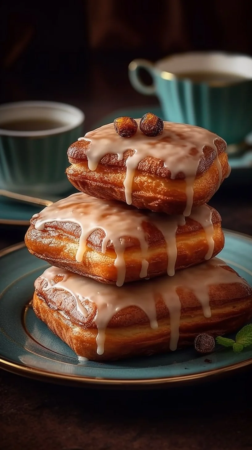 Freshly baked Maple Donut Bars topped with maple glaze and sprinkles