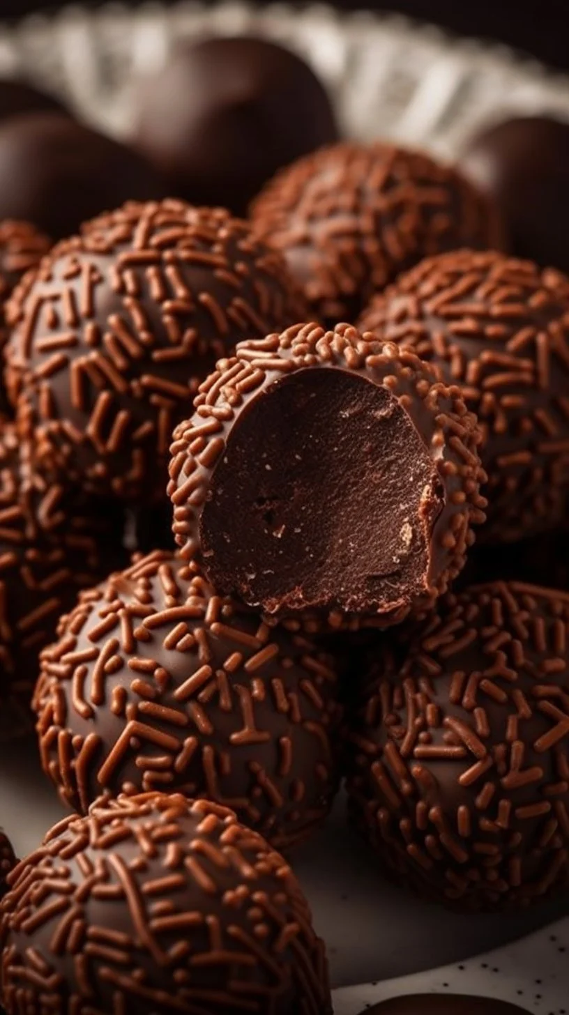 Orange Chocolate Christmas Truffles, a festive chocolate treat for the holidays