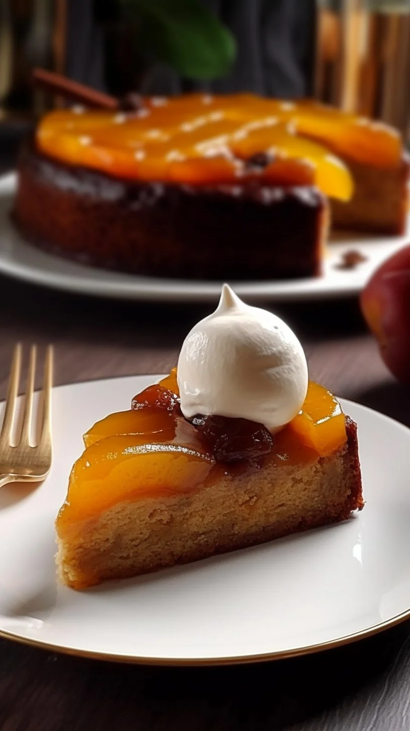 Delicious Pear Tarte Tatin, an upside-down pie showcasing caramelized pears.