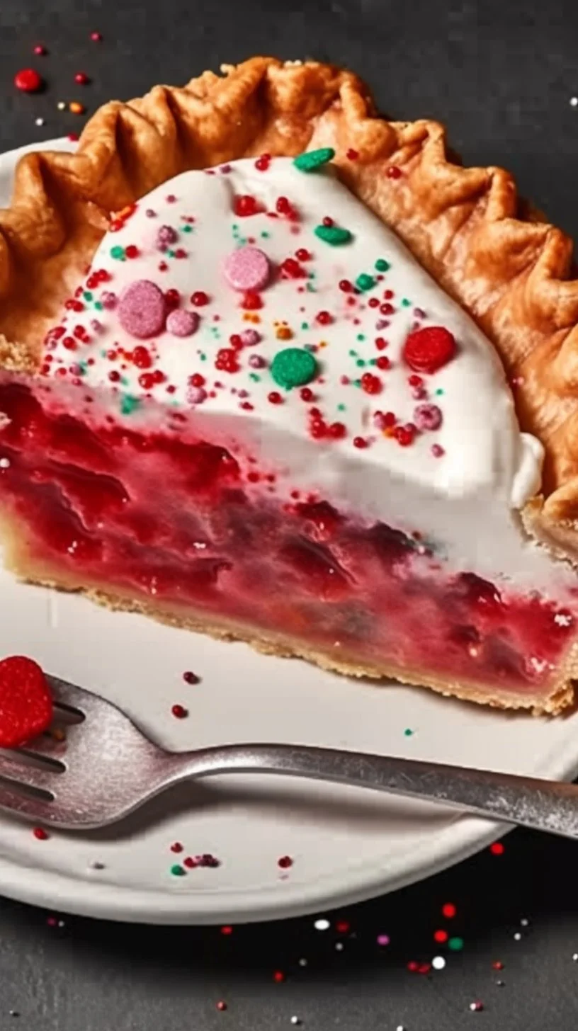 Homemade strawberry pie with fresh strawberries and flaky crust