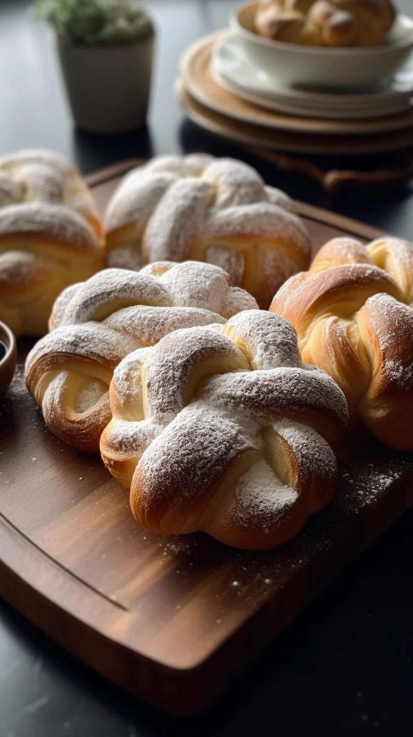 Twisted pumpkin donuts on a plate garnished with cinnamon sugar