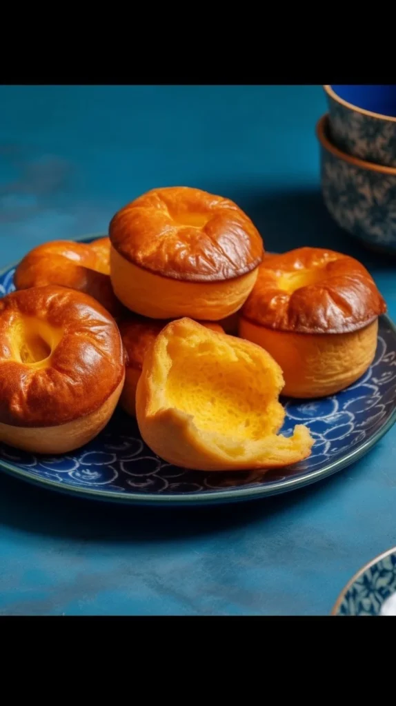 Delicious homemade Yorkshire pudding served on a plate