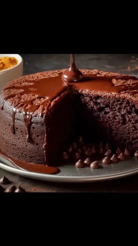 Delicious Sponge Chocolate Cake topped with rich chocolate frosting