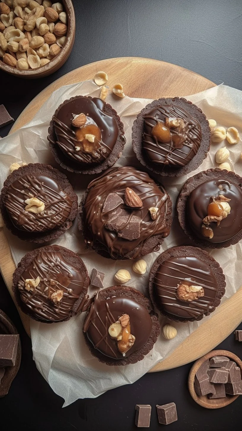 Delicious homemade 5 Ingredient Hazelnut Cups ready to enjoy
