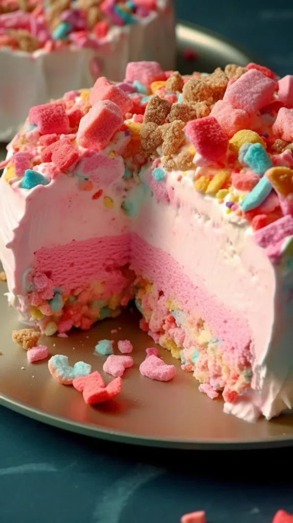 Delicious Circus Animal Cookie Lush dessert with colorful cookie toppings
