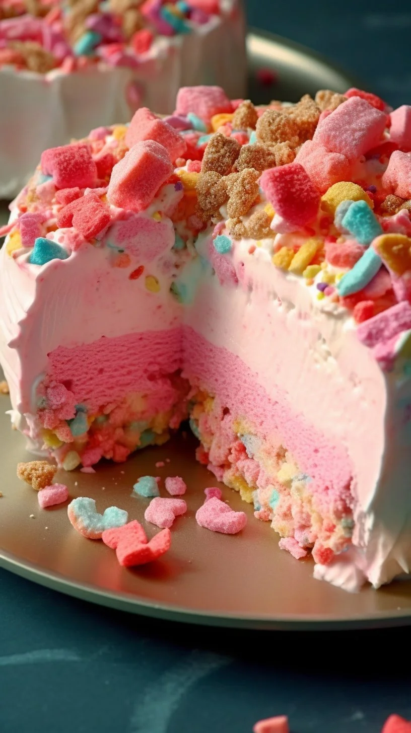 Delicious Circus Animal Cookie Lush dessert with colorful cookie toppings