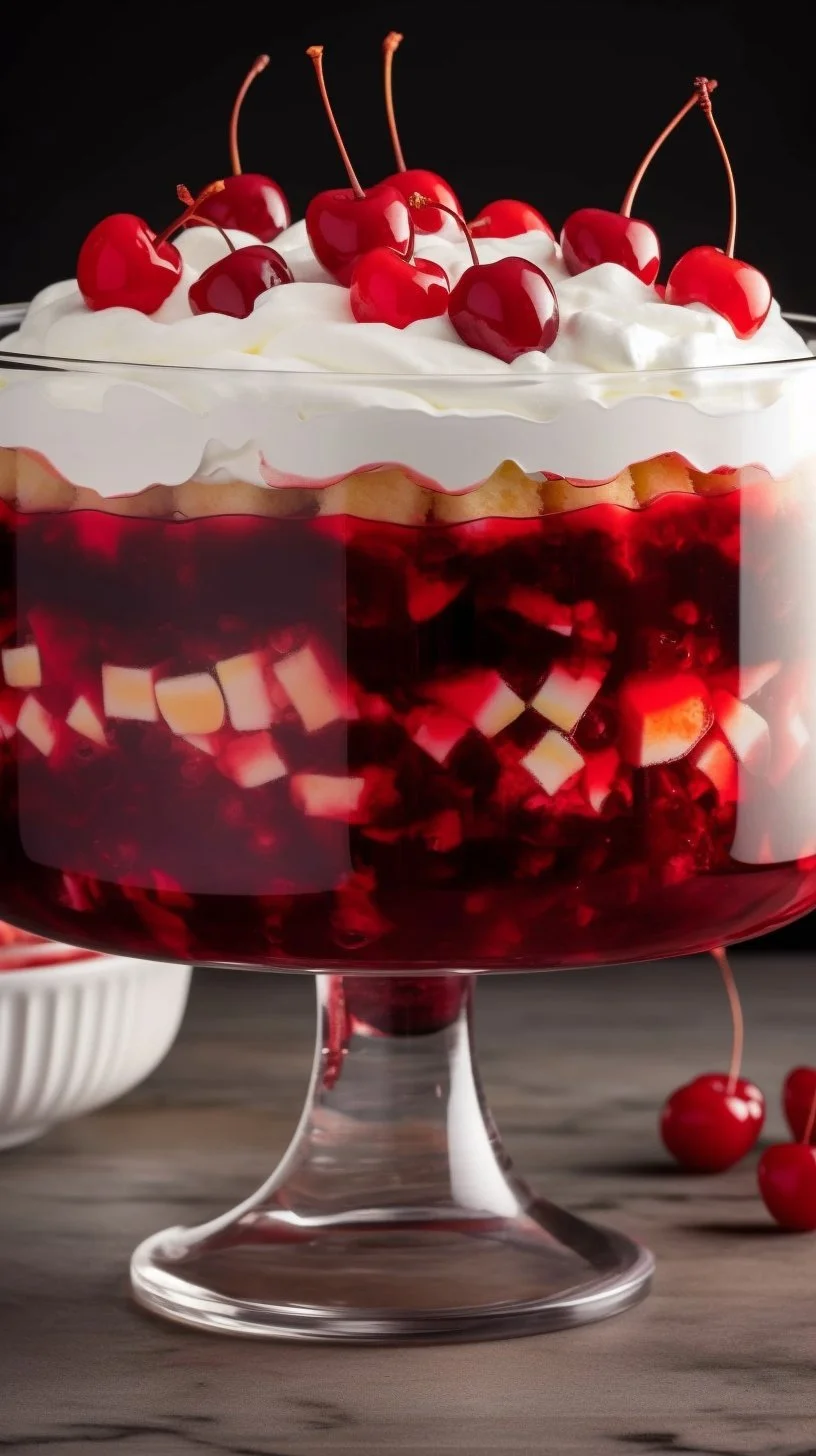Delicious Coca Cola Trifle dessert with layers of cream and cola.
