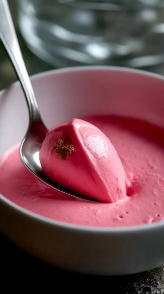 Creamy Keto Jello Whips dessert in a glass with fresh berries