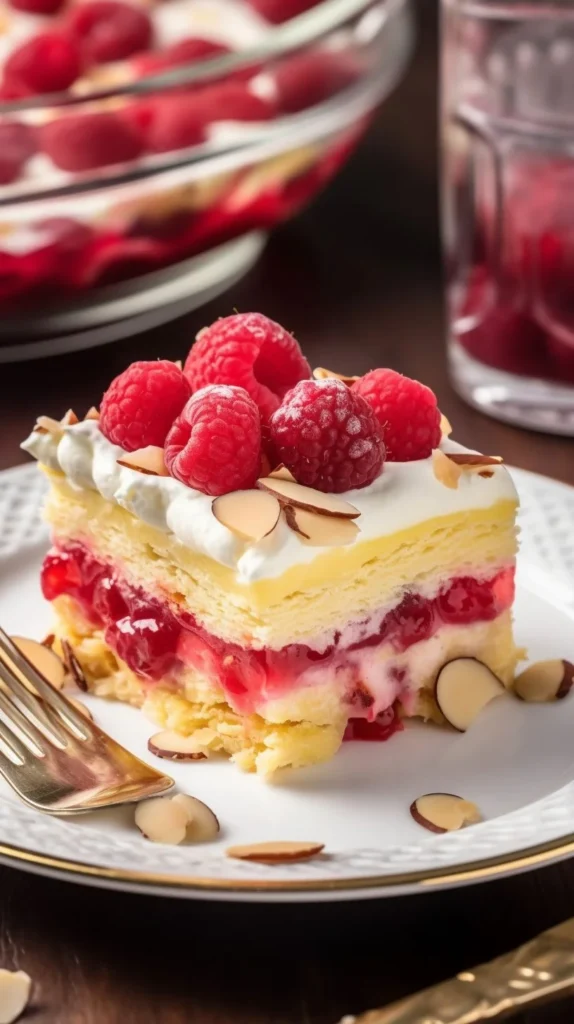 Heaven On Earth Cake showcasing layers of deliciousness and whipped cream.
