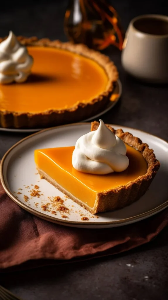Delicious honey carrot pie with a golden crust and vibrant orange filling
