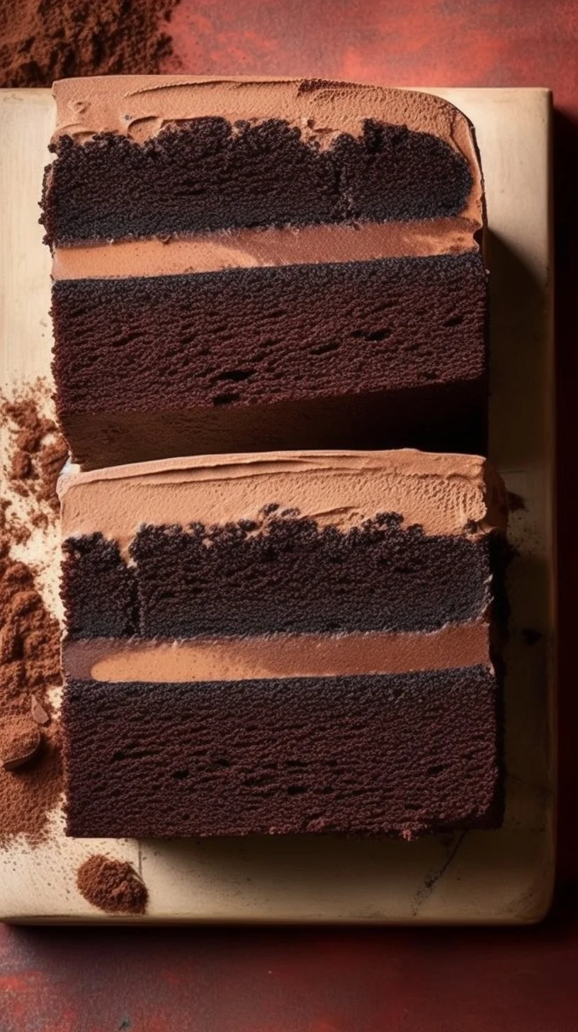 Mocha cake with espresso mascarpone whip, a decadent coffee-flavored dessert