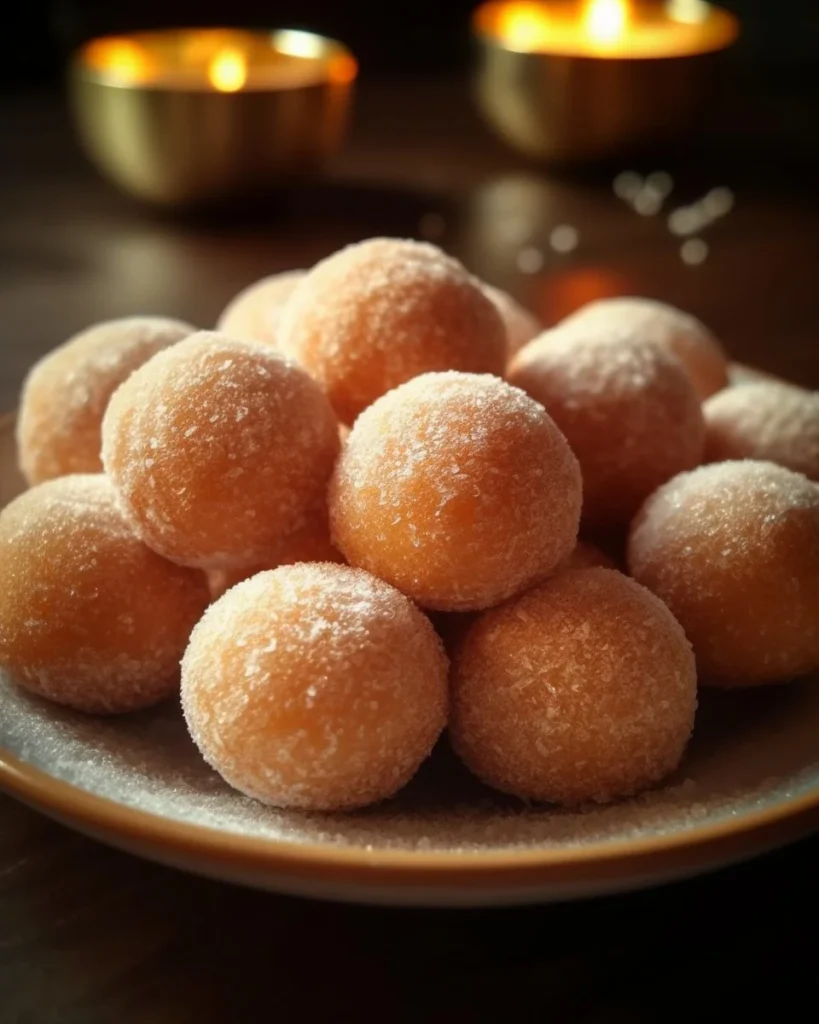 Delicious assortment of colorful mochi donuts on a display tray.