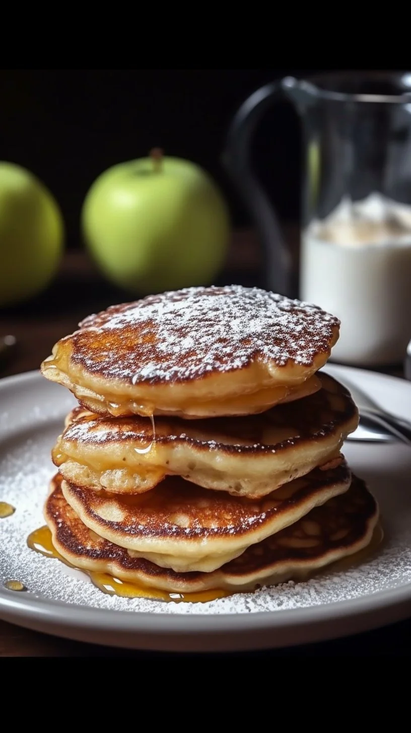 Delicious ultra simple apple crepes served with cinnamon and sugar