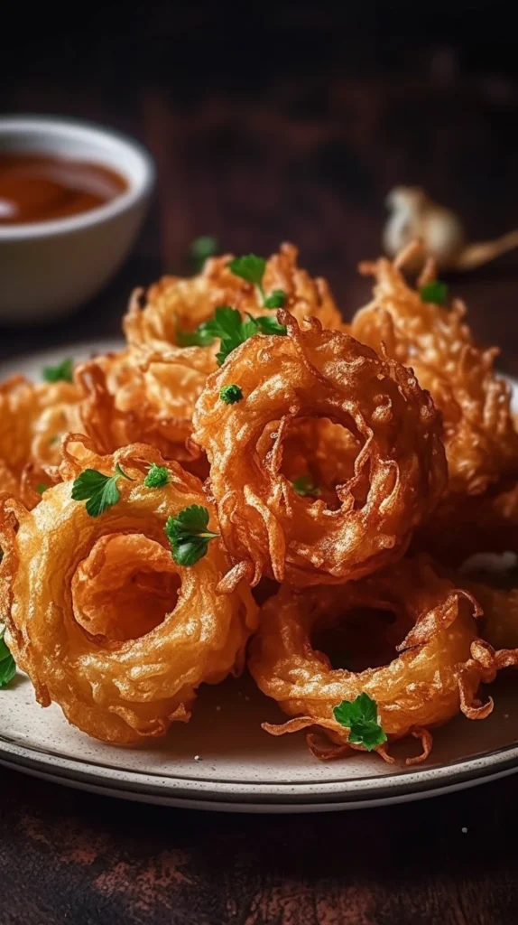 Crispy mini blooming onions made in an air fryer for a healthier snack
