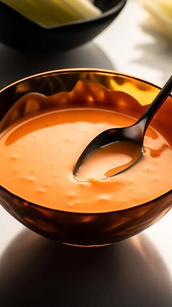 Homemade Big Mac Sauce in a glass jar with fresh ingredients around it