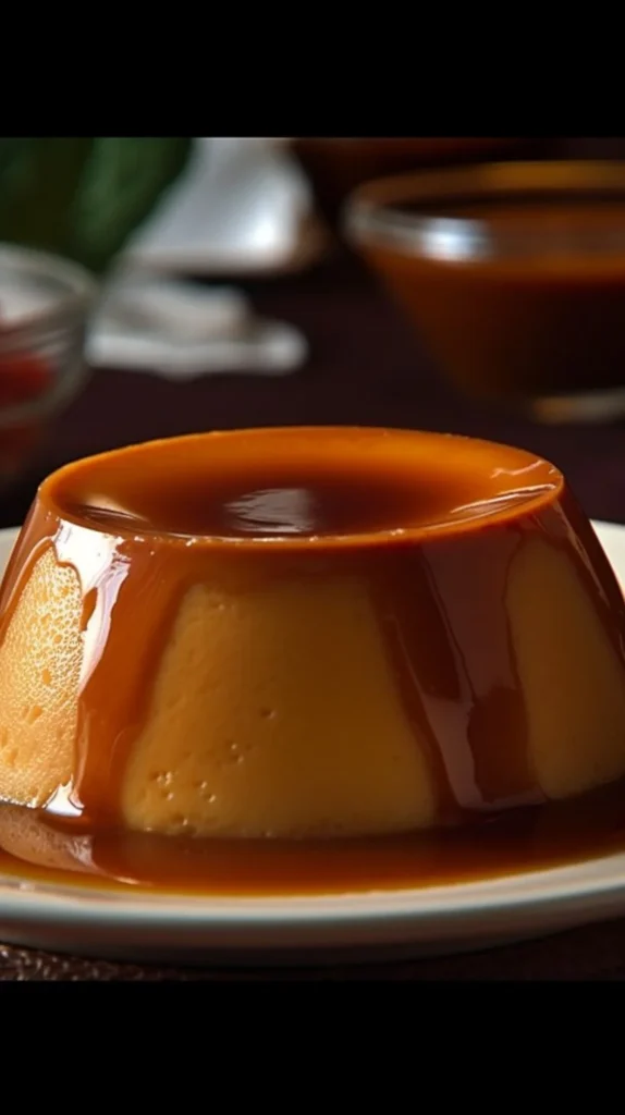 Delicious coffee and egg flan dessert with rich flavors and creamy texture