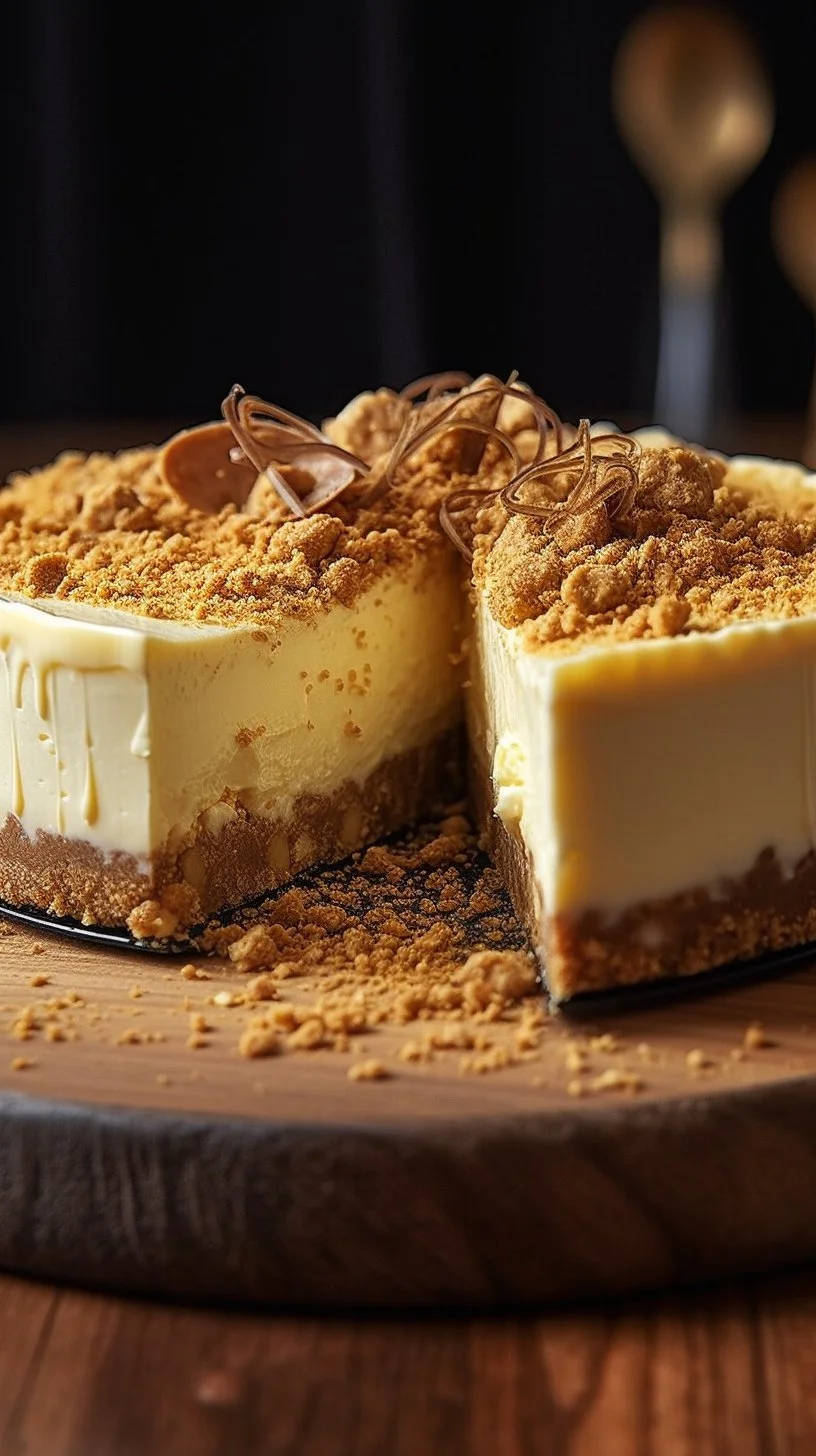 Creamy no-fail condensed milk cheesecake slice on a plate