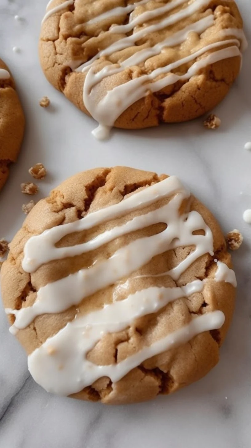 Delicious Gilmore Girls Coffee Cake Cookies with a coffee-flavored glaze
