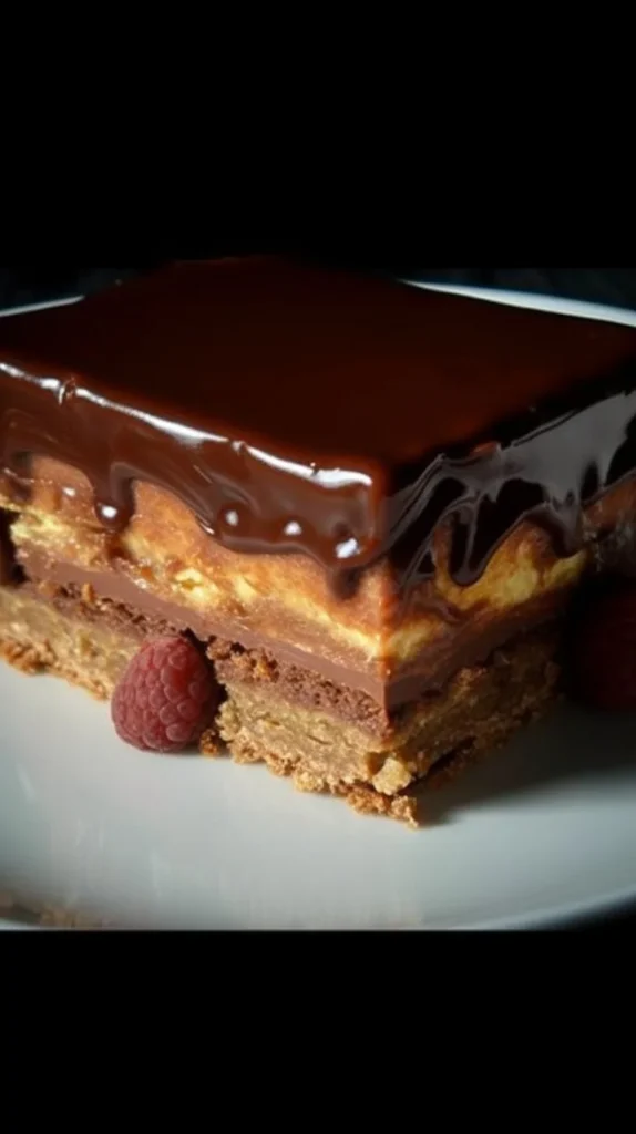 Delicious slice of Grandma's cake on a rustic plate
