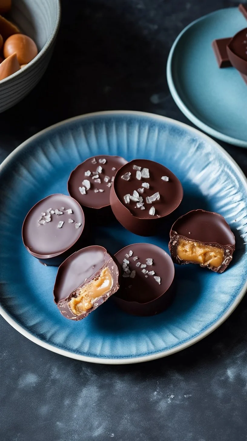 No Bake Peanut Butter Oat Cups topped with chocolate and nuts