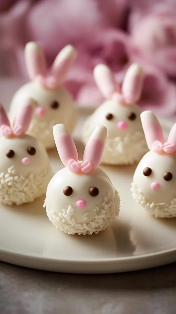 Deliciously crafted Oreo Bunny Balls for Easter dessert ideas