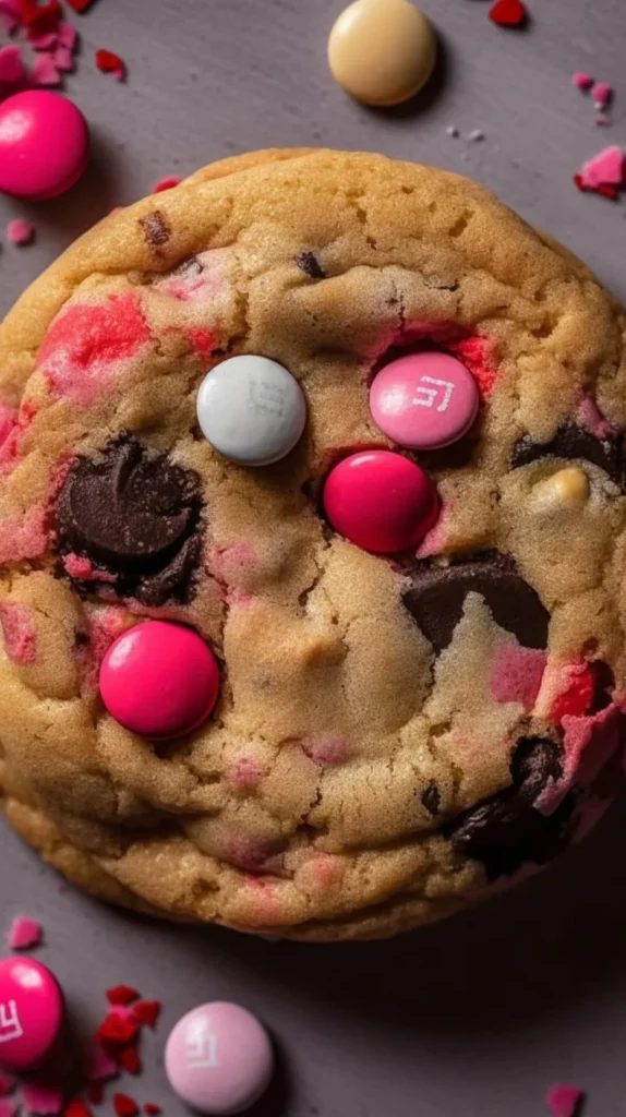 Freshly baked Oreo M&M’s Cookies with chocolate chunks and colorful candies
