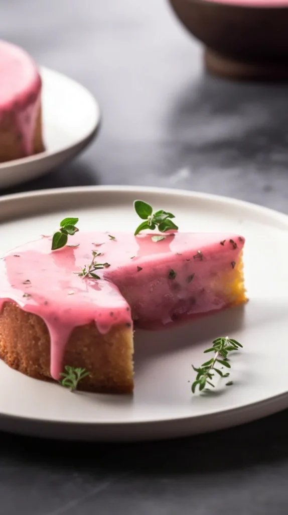 Plate of pink grapefruit and thyme vegan shortbread cookies