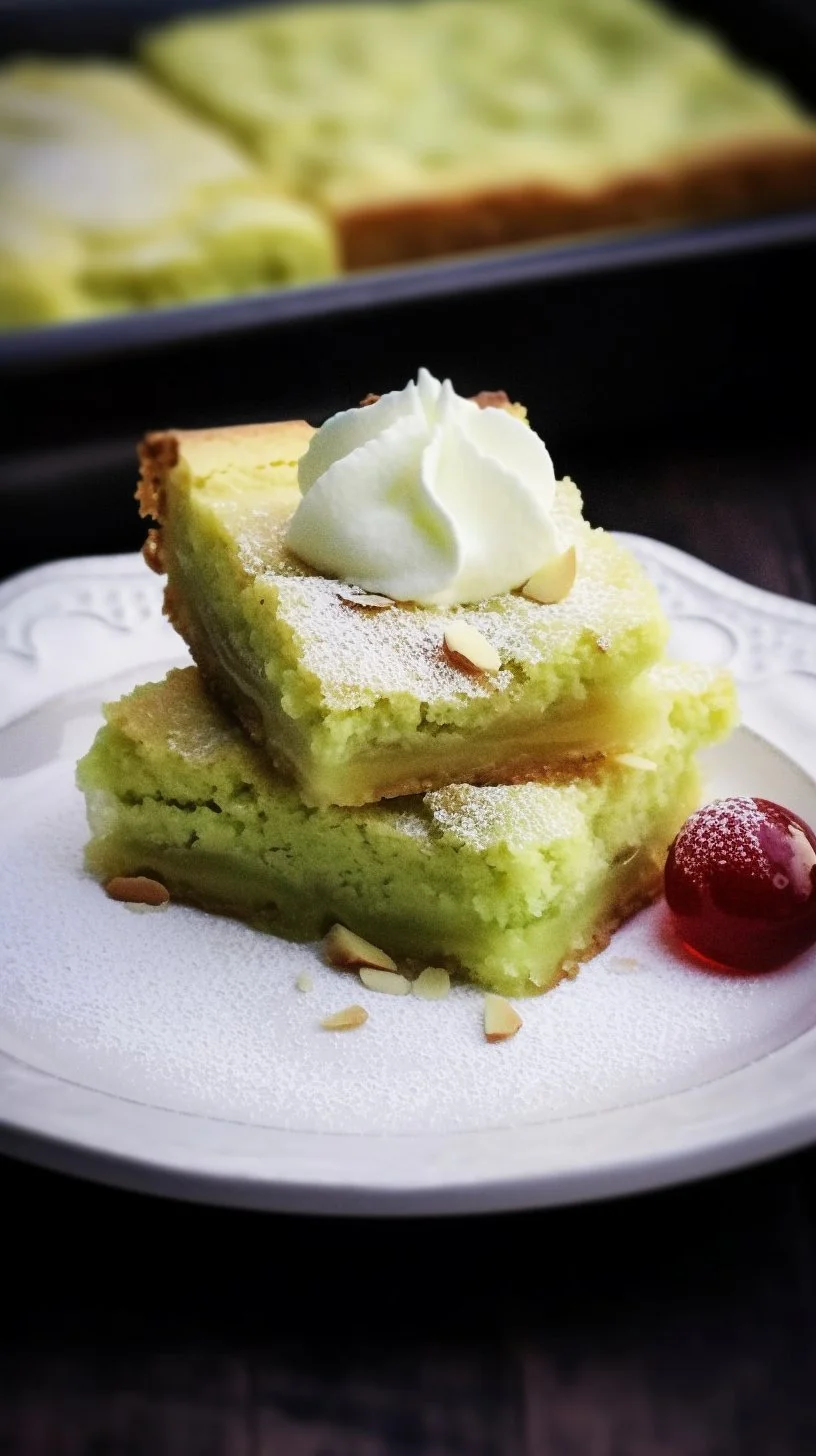 Delicious Pistachio Sticky Butter Cake with a rich, sticky glaze and crushed pistachios