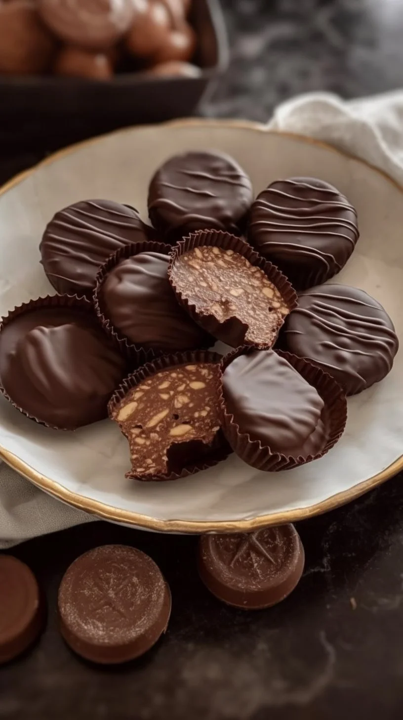 Quinoa Crunch Peanut Butter Cups from Lovely Delites - a healthy and delicious dessert