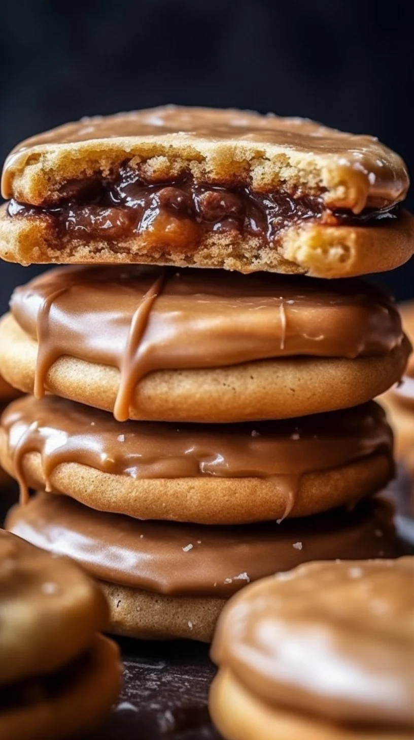 Freshly baked Brown Sugar Pop Tart Cookies on a decorative plate
