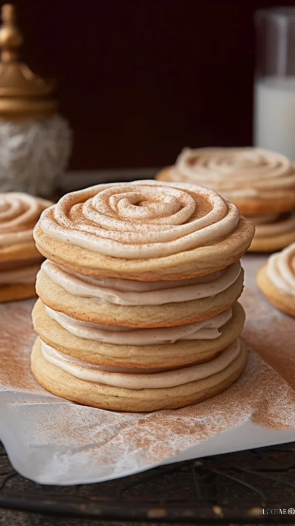 Freshly baked churro cookies topped with cinnamon sugar