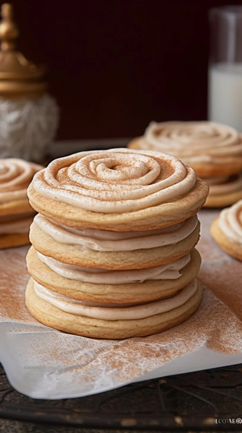 Freshly baked churro cookies topped with cinnamon sugar