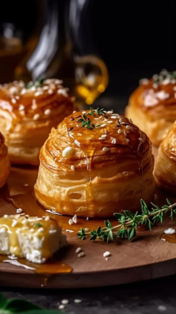 Delicious Goat Cheese Bites topped with honey for a sweet and savory snack