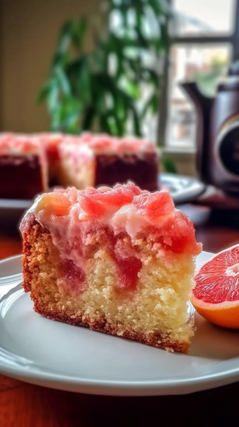 Slice of Hawaiian Guava Cake topped with fresh guava and coconut