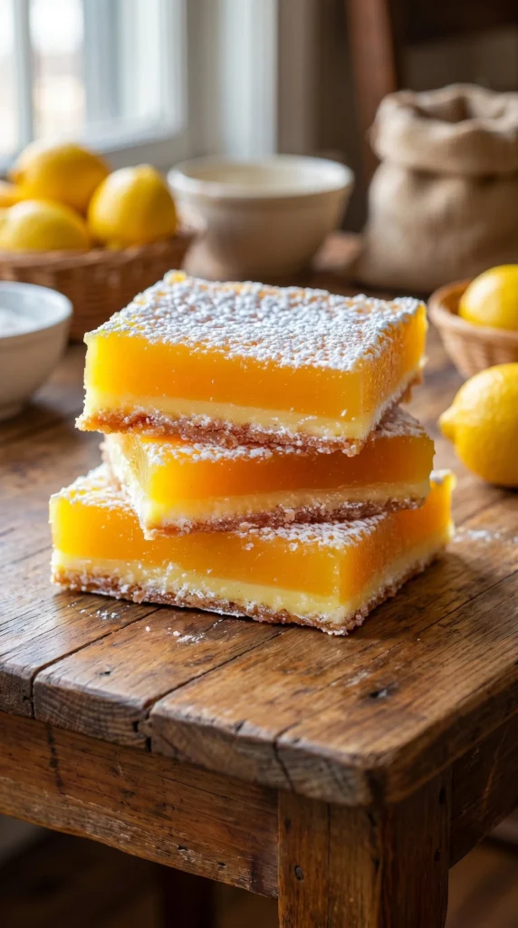 Irresistibly tangy orange bars atop buttery shortbread crust