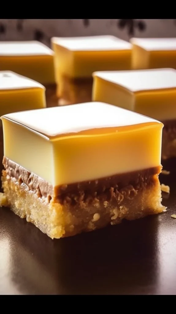 Lemon Coconut Weet Bix Slice on a plate garnished with coconut flakes