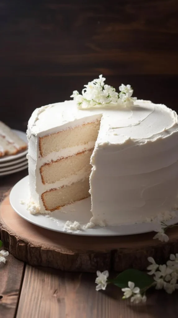 Elegant white wedding cake with floral decorations for a perfect celebration