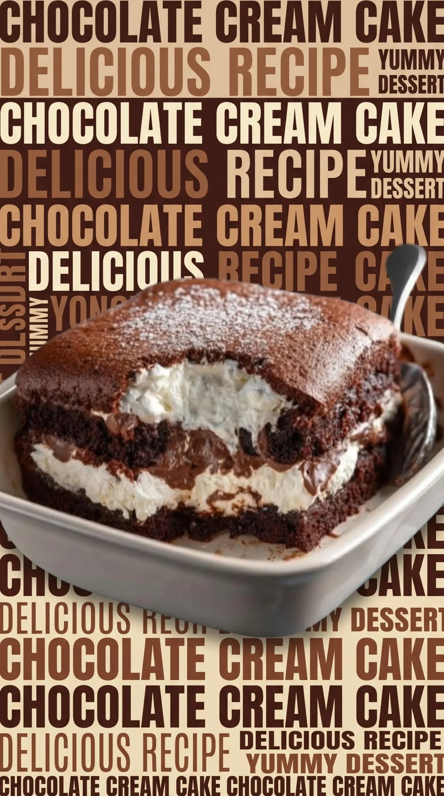 Amish Whoopie Pie Casserole served in a dish