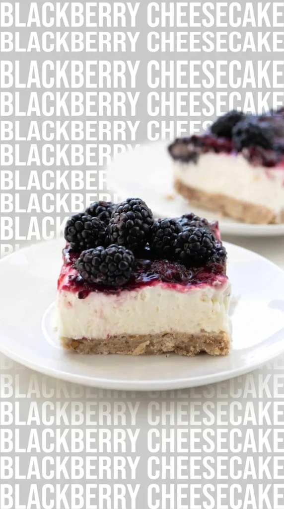 Delicious Blackberry Cream Cheese Dessert with fresh blackberries and cream cheese topping
